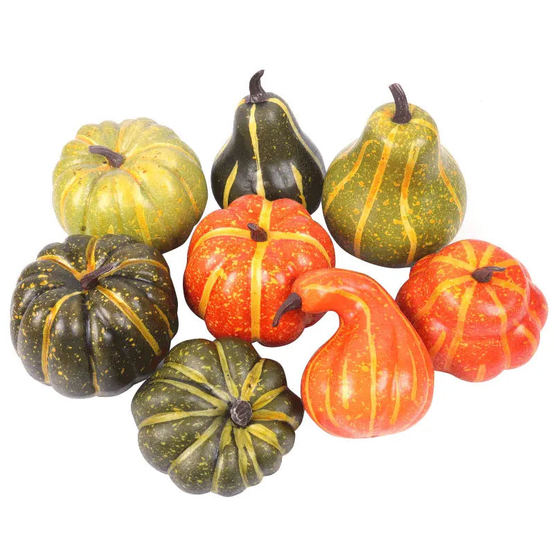 Artificial Pumpkin Happy Halloween Decoration Garden Table Decor Home Autumn Harvest Thanksgiving Props DIY Crafts