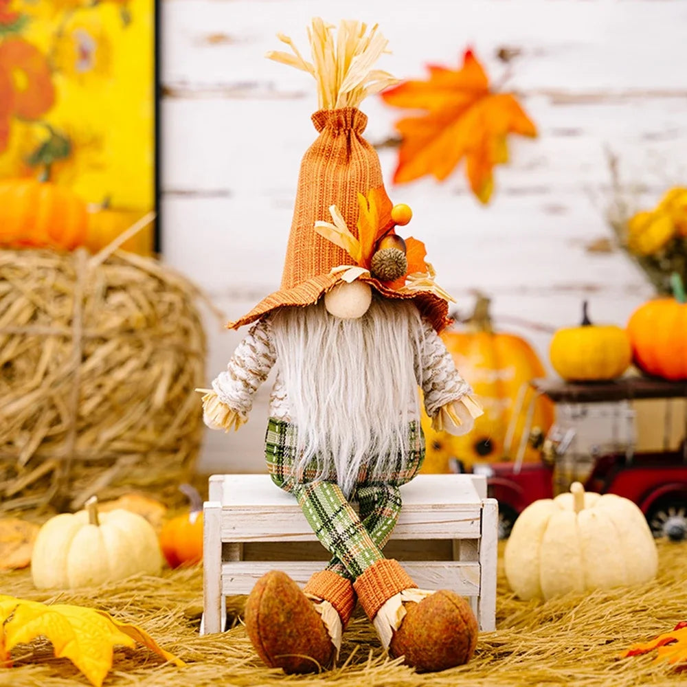 Gnomes Thanksgiving Decorations For Thanksgiving Day Gift Table Ornament Fall Dwarf Elf Dolls Scandinavian