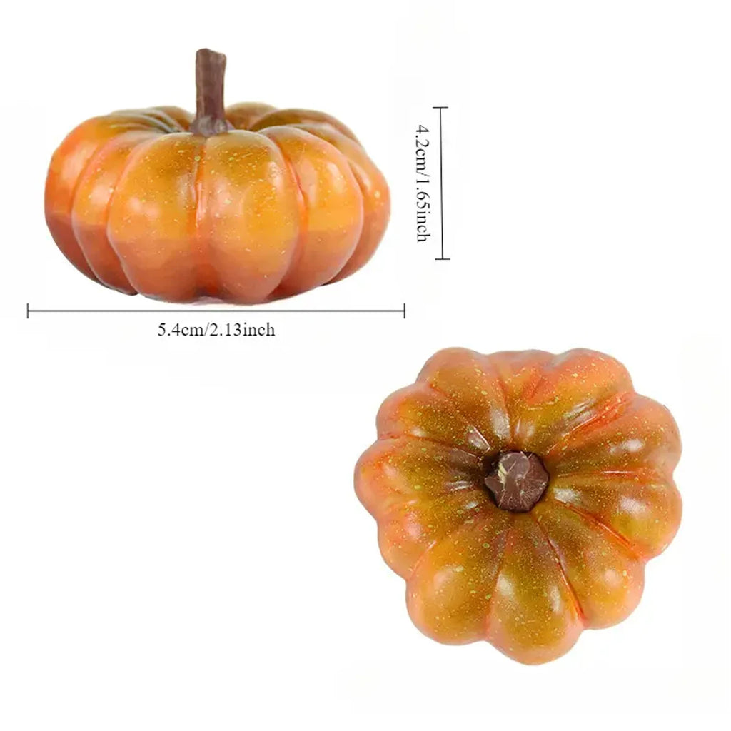 Artificial Pumpkins, Plastic Faux Vegetable Decorations, for Thanksgiving, Harvest, Home, Farmhouse, DIY Crafts, Party Ornament