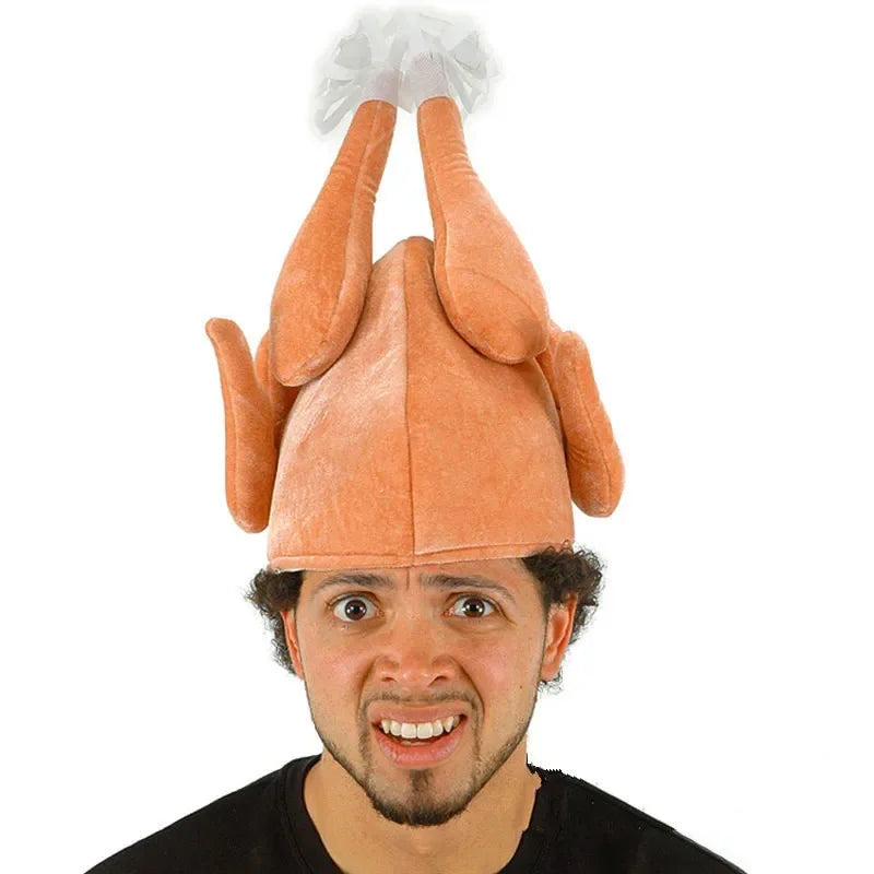 Turkey Hat Chicken Leg Hat Mardi Gras Thanksgiving Decoration Adult Party Funny Funny Party Favors Adjusting Atmosphere