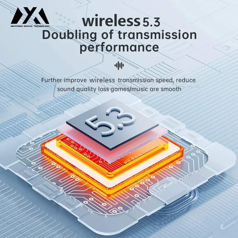 A5-TWS Wireless Headphones - for sports. Stereo sound, high-fidelity stereo music and microphone. Low-latency headphones.