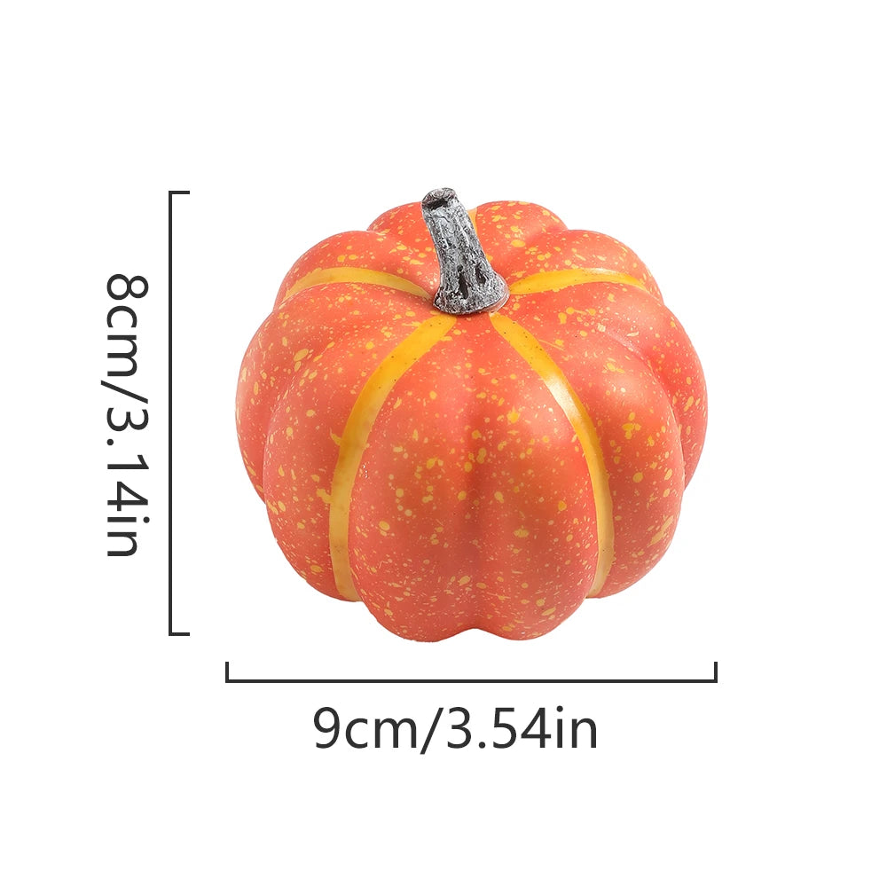 1Pcs Artificial Pumpkin Vegetable for Thanksgiving Halloween Decorations Autumn Garden Home Decor Dining Table Center Ornament