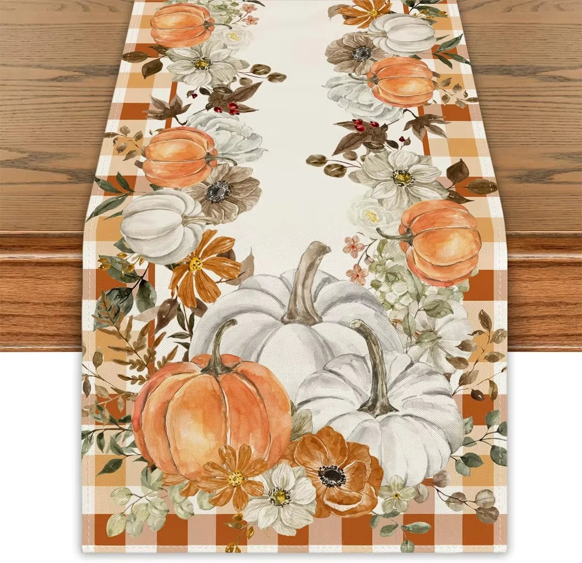 Thanksgiving Table Flag - Versatile Daily Use Festival Party Gift Decorative Table Banner for Thanksgiving Day