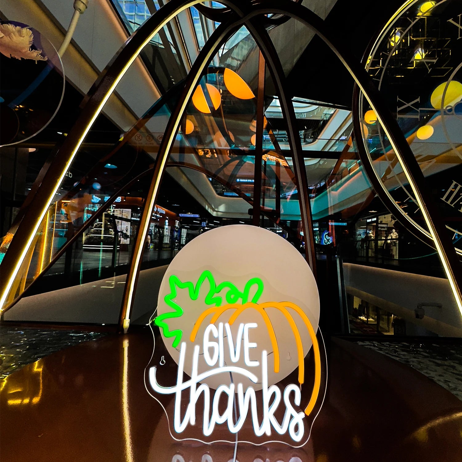 Thanksgiving Neon Light Christmas Neon Decoration for Home Lighting and Ceiling Fan Room Party Decoration Thankful neon sign