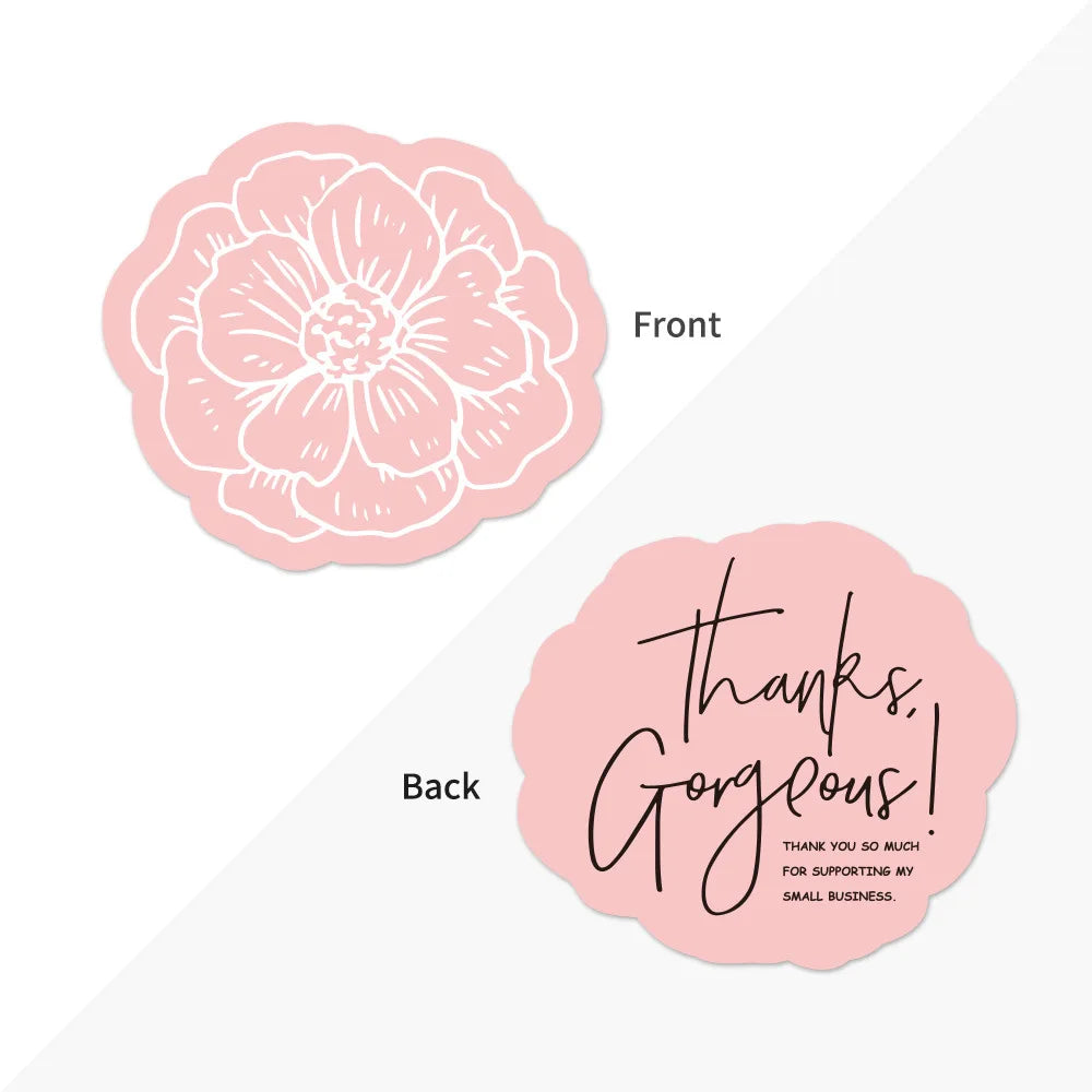 30pcs Thank You for Supporting My Small Business Card Thanks Greeting Card Appreciation Cardstock for Sellers Gift Merci Card