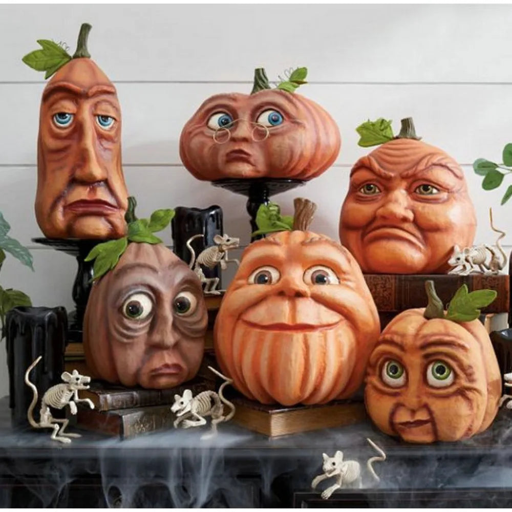 Halloween atmosphere outdoor decoration props Ghost party pumpkin head courtyard venue decoration Indoor garden parts