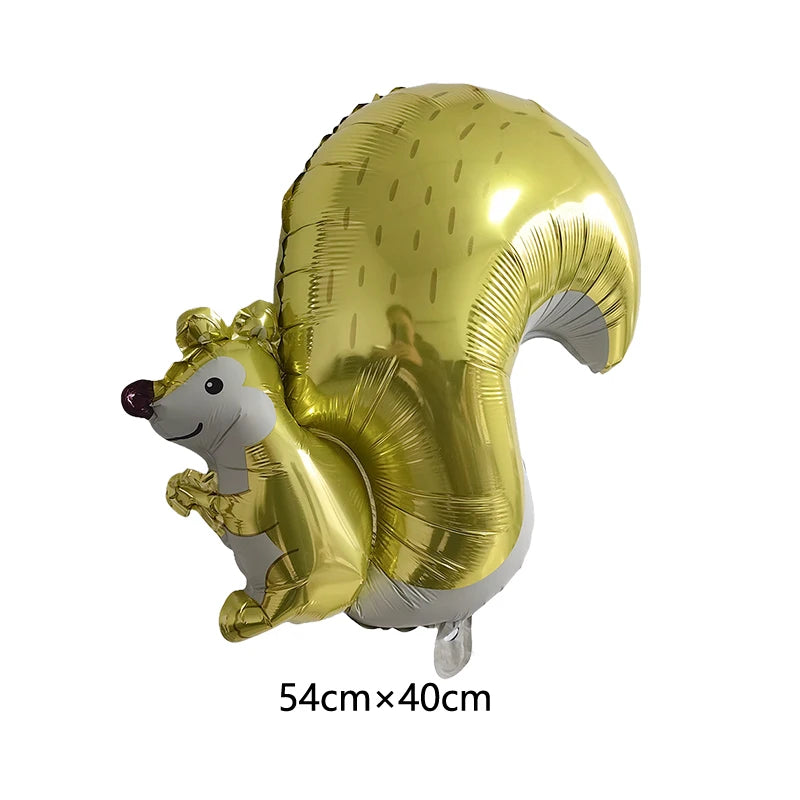 Thanksgiving  Fall Harvest Party Maple Leaf Pumpkin Squirrel Acorn Foil Balloon Kids Thanksgiving Party Decor Supplies Gifts