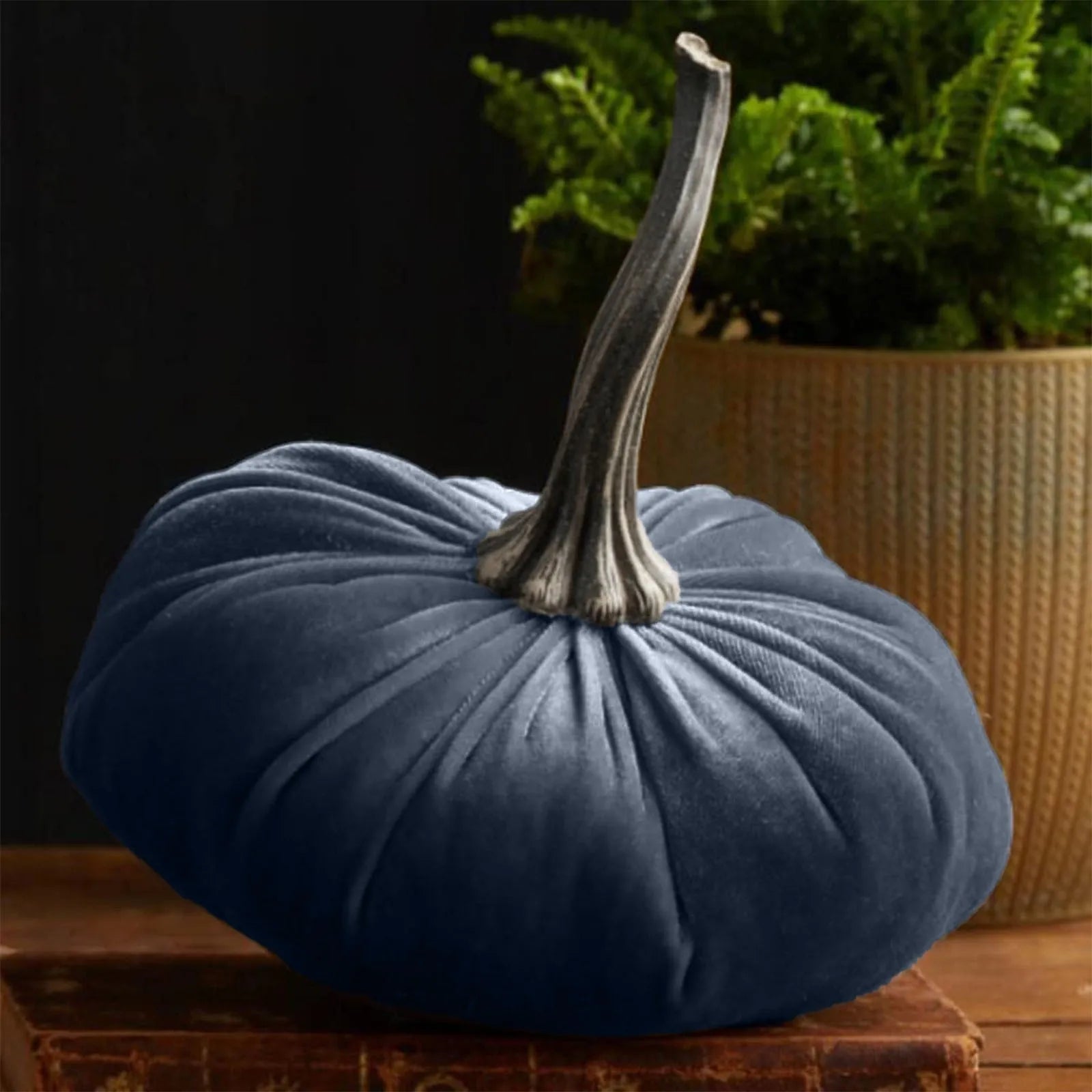 1PC Halloween Thanksgiving Pumpkins Decoration, Velvet Ornaments Handmade Velvet Ornaments Decoration Autumn Pumpkin Decor 11cm