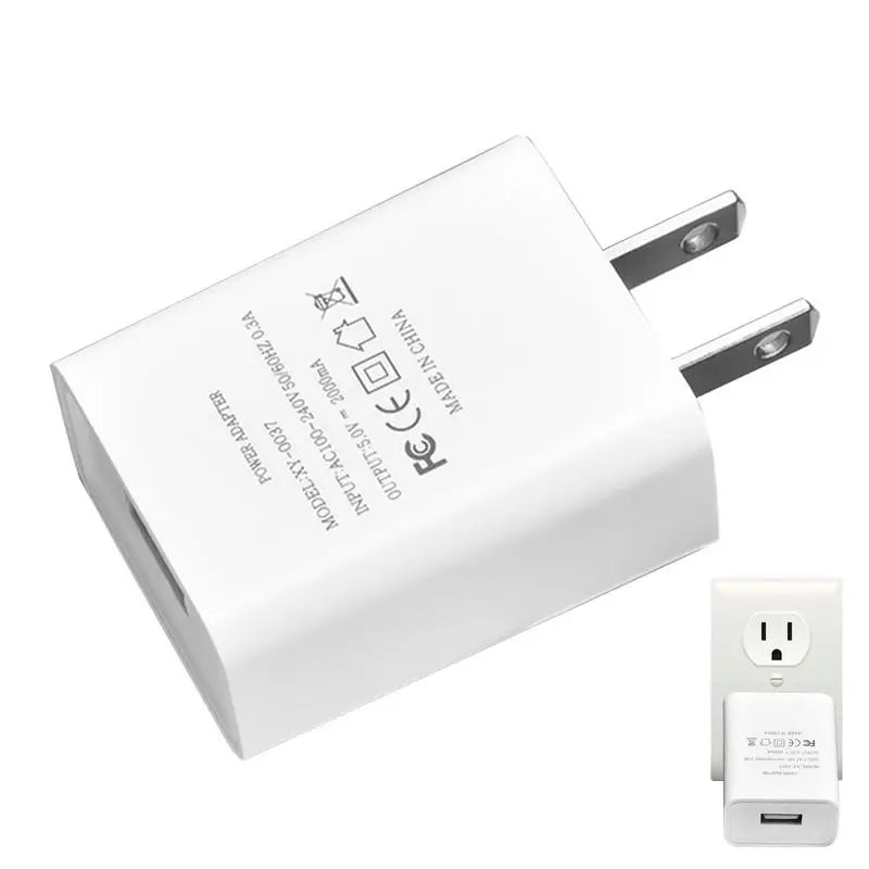 EU US Plug Charging Block 5V 2A USB Power Adapter Portable Lightweight Smartphone Power Adapters For Mobile Phone Audio
