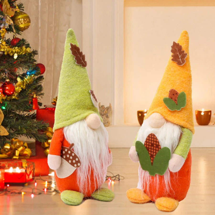 1 pc, Thanksgiving Christmas Gnome Home Decoration, Fall Harvest Gnome Plush Table Decoration Fall Holiday Kitchen Thanksgiving