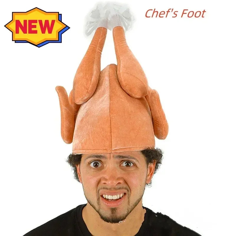 Turkey Hat Chicken Leg Hat Mardi Gras Thanksgiving Decoration Adult Party Funny Funny Party Favors Adjusting Atmosphere