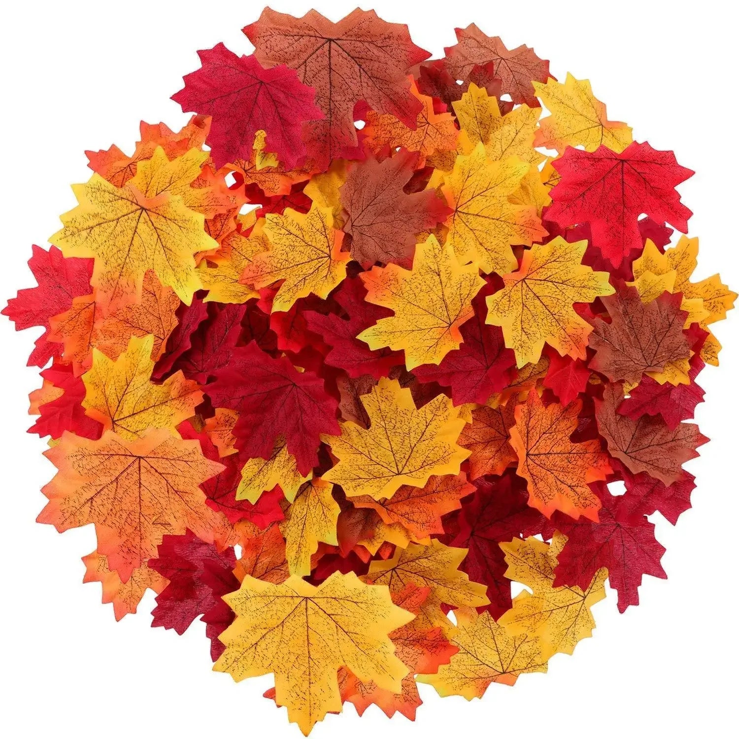 Fall Artificial Maple Leaves for Thanksgiving Weddings Decorations Festival Events 100 200pcs