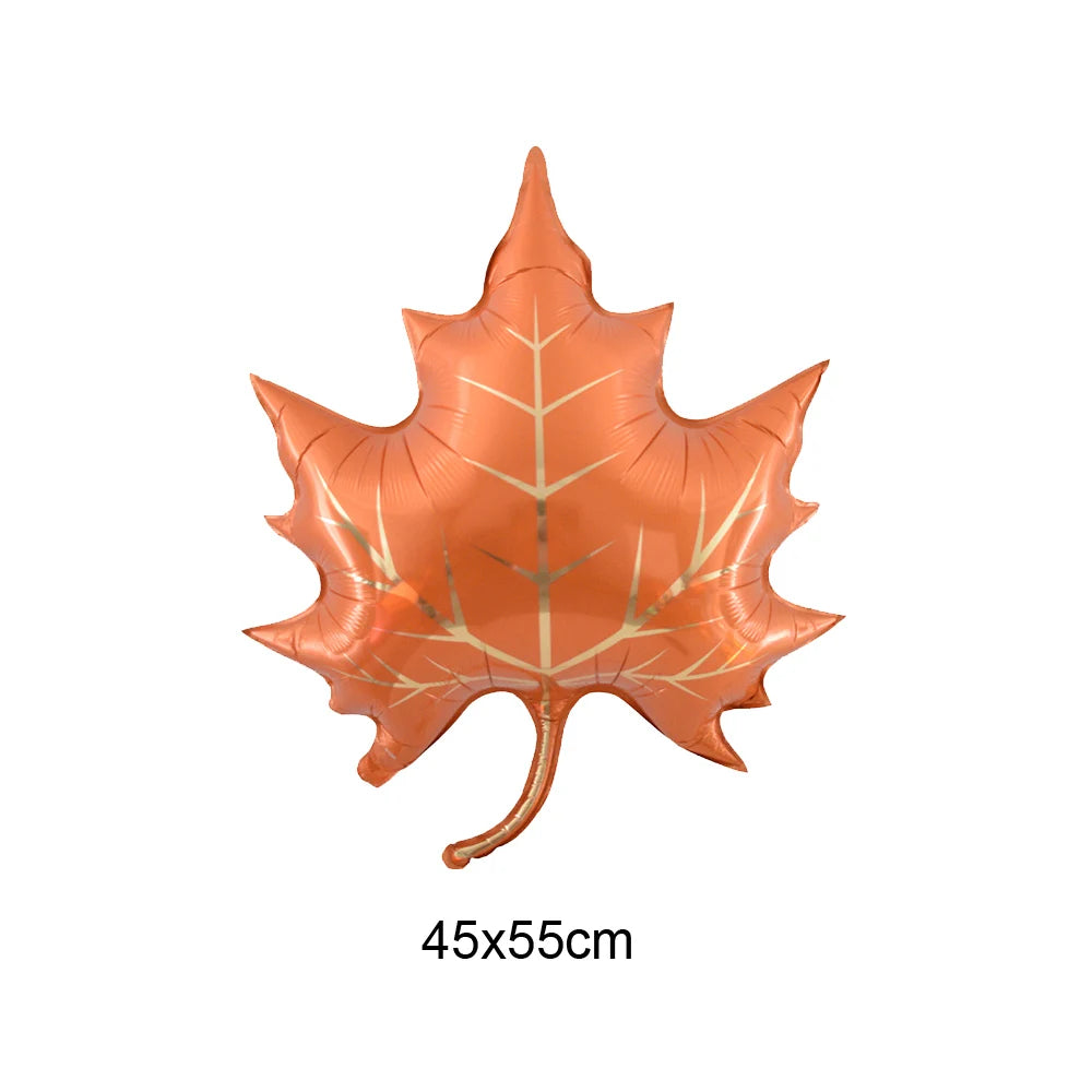 Thanksgiving  Fall Harvest Party Maple Leaf Pumpkin Squirrel Acorn Foil Balloon Kids Thanksgiving Party Decor Supplies Gifts