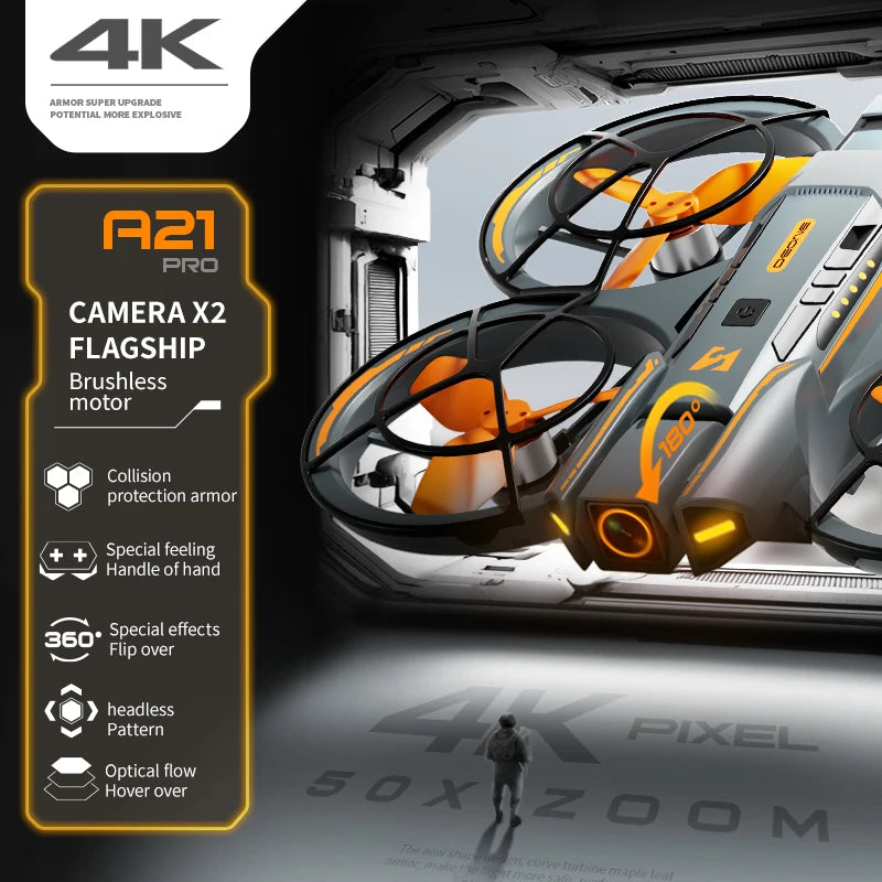 2025 New Drone, Unique Design, 180 ° Electrically Adjustable Camera, 5.6-Inch Large Screen Remote Control, The Best Gift