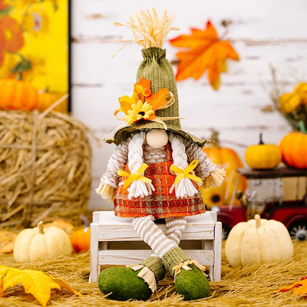 Gnomes Thanksgiving Decorations For Thanksgiving Day Gift Table Ornament Fall Dwarf Elf Dolls Scandinavian
