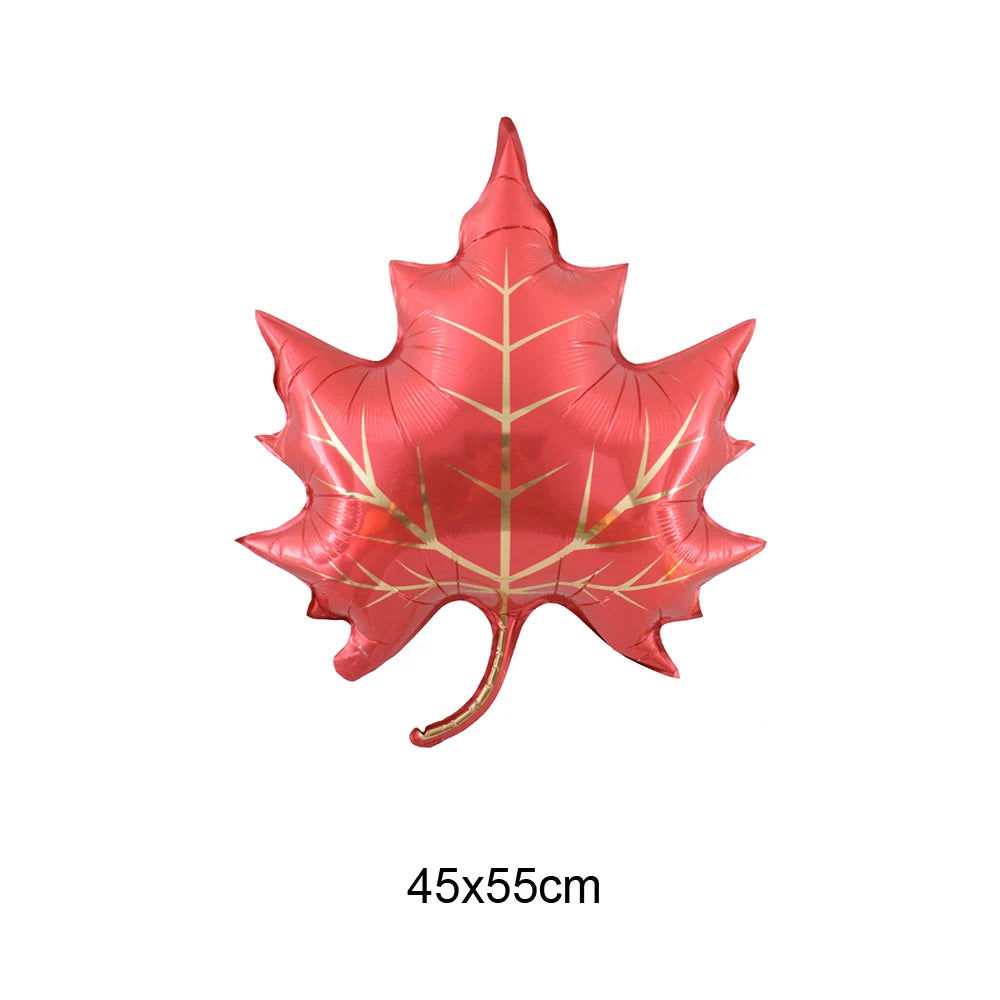 Thanksgiving  Fall Harvest Party Maple Leaf Pumpkin Squirrel Acorn Foil Balloon Kids Thanksgiving Party Decor Supplies Gifts