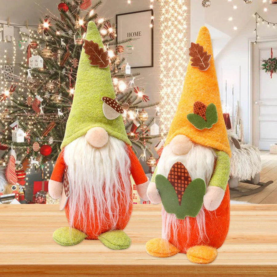 1 pc, Thanksgiving Christmas Gnome Home Decoration, Fall Harvest Gnome Plush Table Decoration Fall Holiday Kitchen Thanksgiving
