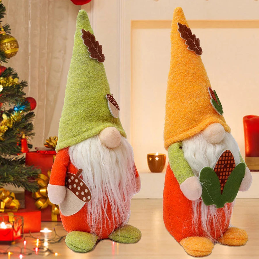 1 pc, Thanksgiving Christmas Gnome Home Decoration, Fall Harvest Gnome Plush Table Decoration Fall Holiday Kitchen Thanksgiving