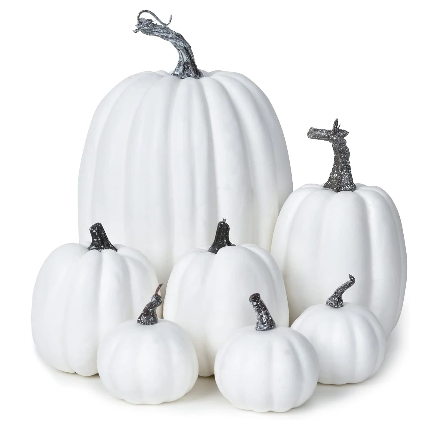 7PCS Thanksgiving Artificial Pumpkin Home Decoration Sets, Artificial Vegetables Pumpkin for Fall Halloween Home Decor