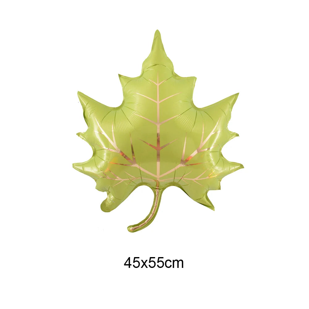 Thanksgiving  Fall Harvest Party Maple Leaf Pumpkin Squirrel Acorn Foil Balloon Kids Thanksgiving Party Decor Supplies Gifts