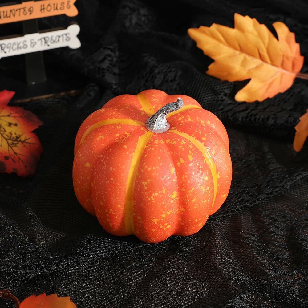 1Pcs Artificial Pumpkin Vegetable for Thanksgiving Halloween Decorations Autumn Garden Home Decor Dining Table Center Ornament