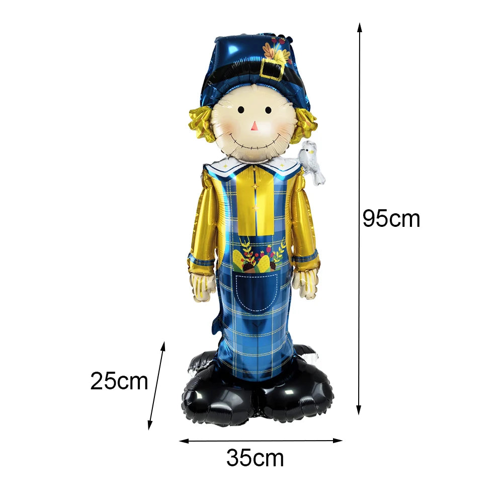 Thanksgiving  Fall Harvest Party Maple Leaf Pumpkin Squirrel Acorn Foil Balloon Kids Thanksgiving Party Decor Supplies Gifts